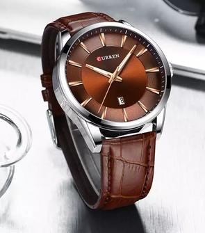 CURREN 8365 Coffee Silver