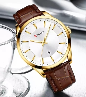 CURREN 8365 Coffee Gold White
