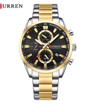 CURREN 8445 Silver Gold Black