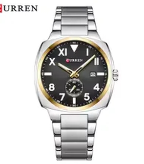 CURREN 8472 Silver Gold Black