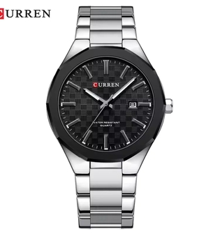 CURREN 8477 Silver Black