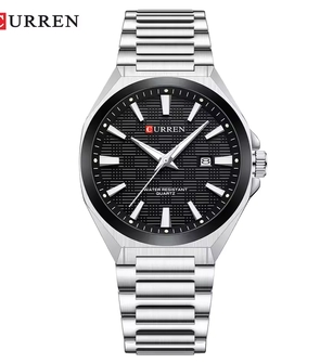 CURREN 8494 Silver Black