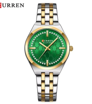 CURREN 9096 Silver Gold Green