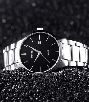 CURREN 8106 Silver Black