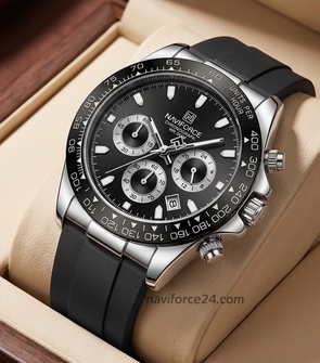 NAVIFORCE NF8054 Black Silver Black