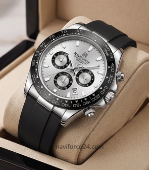 NAVIFORCE NF8054 Black Silver White