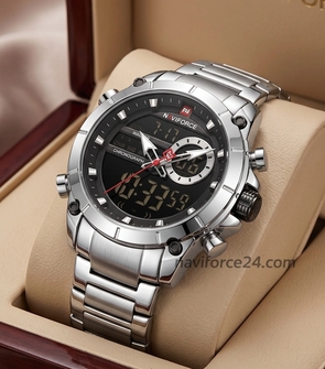 NAVIFORCE NF9163 Silver Black