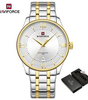 NAVIFORCE NF9272S SILVER GOLD WHITE