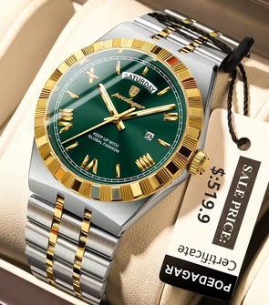 POEDAGAR 675 Silver Gold Green