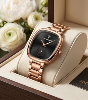 Poedagar 783 Gold Black Womens Watch