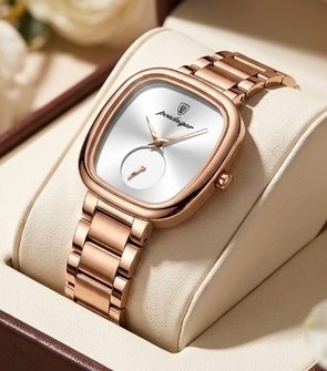 Poedagar 783 Gold White Womens Watch