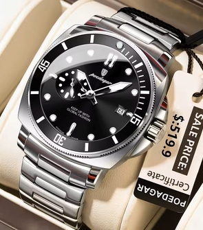 POEDAGAR 873 Silver Black
