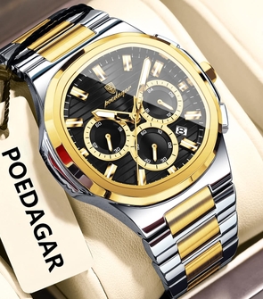 Poedagar 834 Silver Gold Black