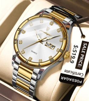 Poedagar 878 Silver Gold White