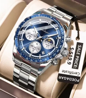 Poedagar 879 Silver Blue