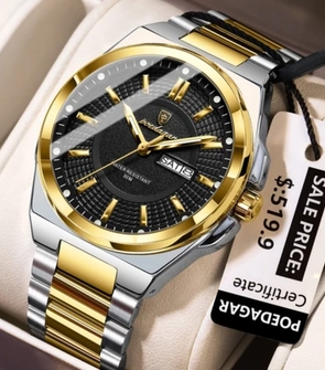 POEDAGAR 896 Silver Gold Black