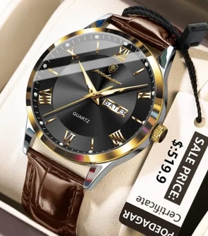 Poedagar 978B Coffee Gold Black