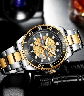CURREN 8412 Silver Gold Black
