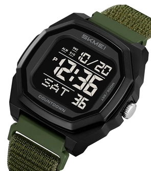 SKMEI 2495 Army Green Fabric Strap